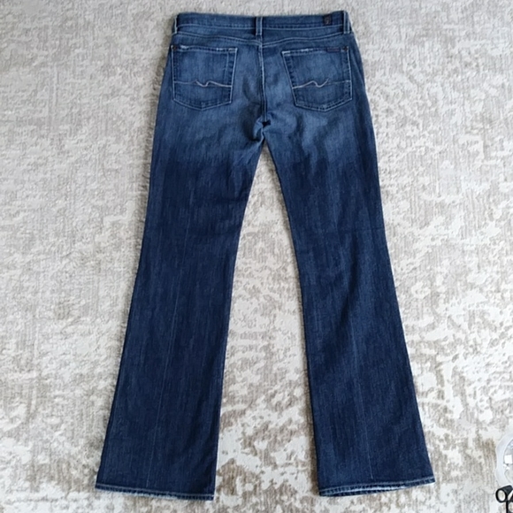 7FAM Bootcut Y2K Jeans 7 For All Mankind Jeans Size 29 Blue - Picture 8 of 16